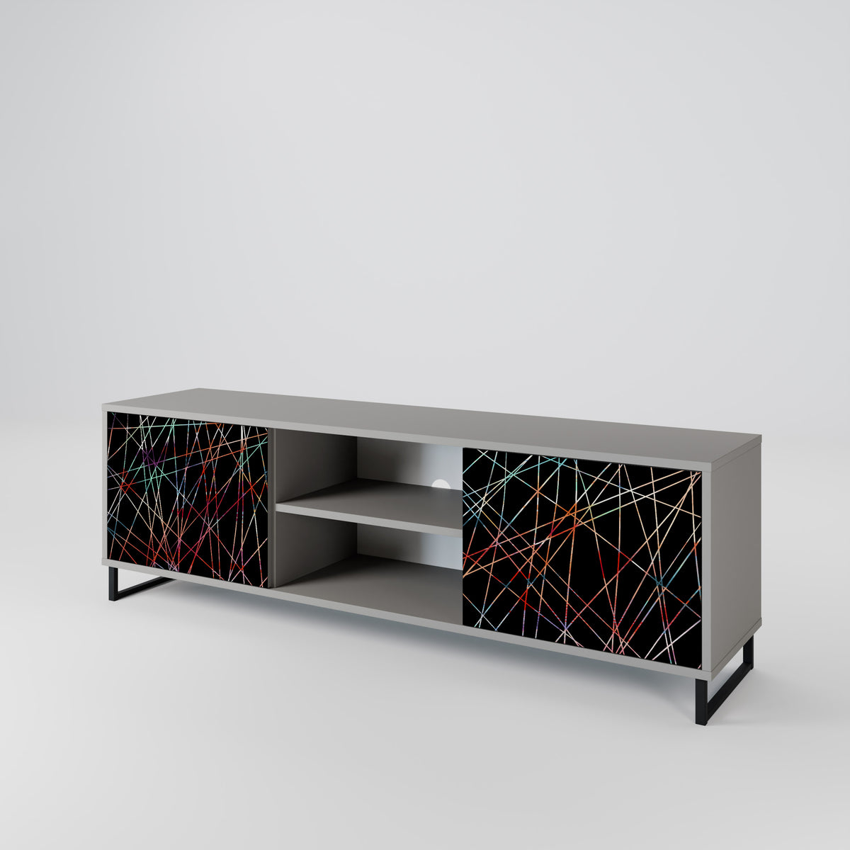 LUMINOUS SNARE TV-bänk med två dörrar