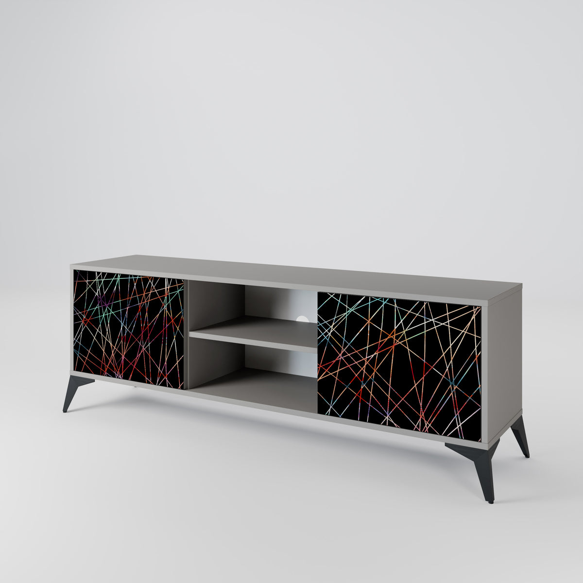 LUMINOUS SNARE TV-bänk med två dörrar