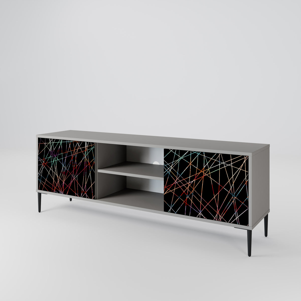 LUMINOUS SNARE TV-bänk med två dörrar