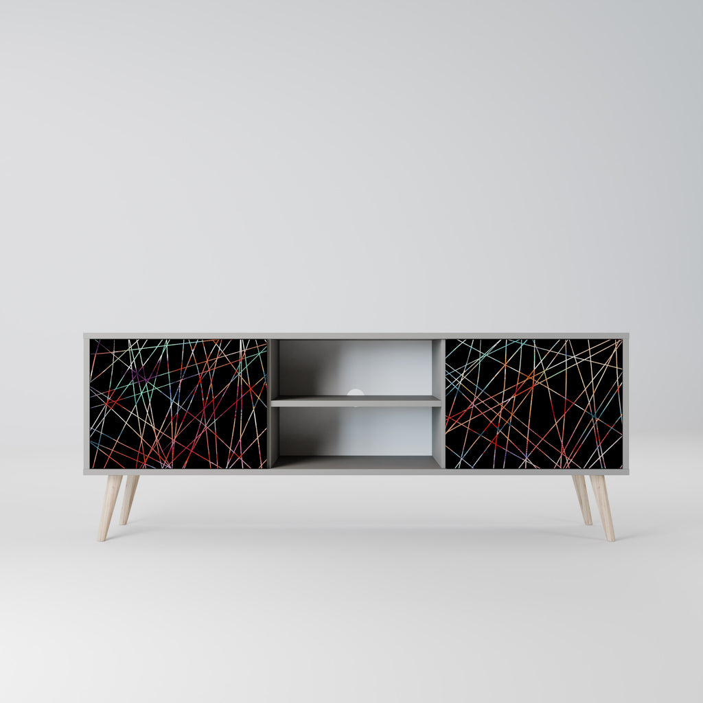 LUMINOUS SNARE 2-dörrars TV-bänk i grå finish