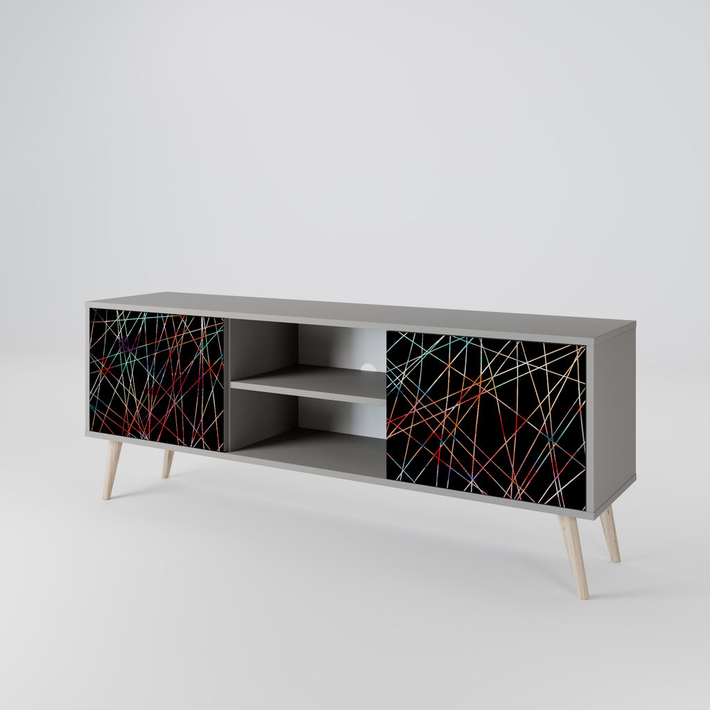 LUMINOUS SNARE 2-dörrars TV-bänk i grå finish