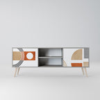 CIRCLE RHYTM 2-dörrars TV-bänk i grå finish