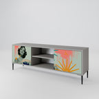 KANAGAWA BEAUTY 2-dörrars TV-bänk i grå finish