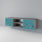 COLLECTIVE STREAM 2-dörrars TV-bänk i grå finish