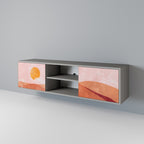 LIMINOUS SUNLIGHT 2-dörrars TV-bänk i grå finish