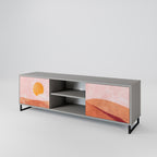 LIMINOUS SUNLIGHT 2-dörrars TV-bänk i grå finish