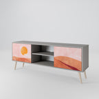 LIMINOUS SUNLIGHT 2-dörrars TV-bänk i grå finish