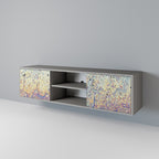 MOSAIC OF COLOURS 2-dörrars TV-bänk i grå finish