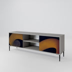 HOLOW TIME 2-dörrars TV-bänk i grå finish