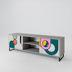 COOL STORY 2-dörrars TV-bänk i grå finish