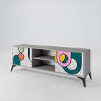 COOL STORY 2-dörrars TV-bänk i grå finish