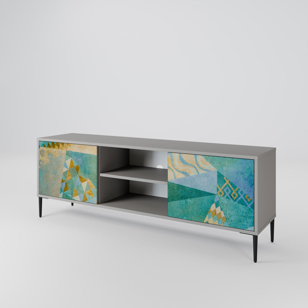 SPECTRUM SPLENDOR 2-dörrars TV-bänk i grå finish