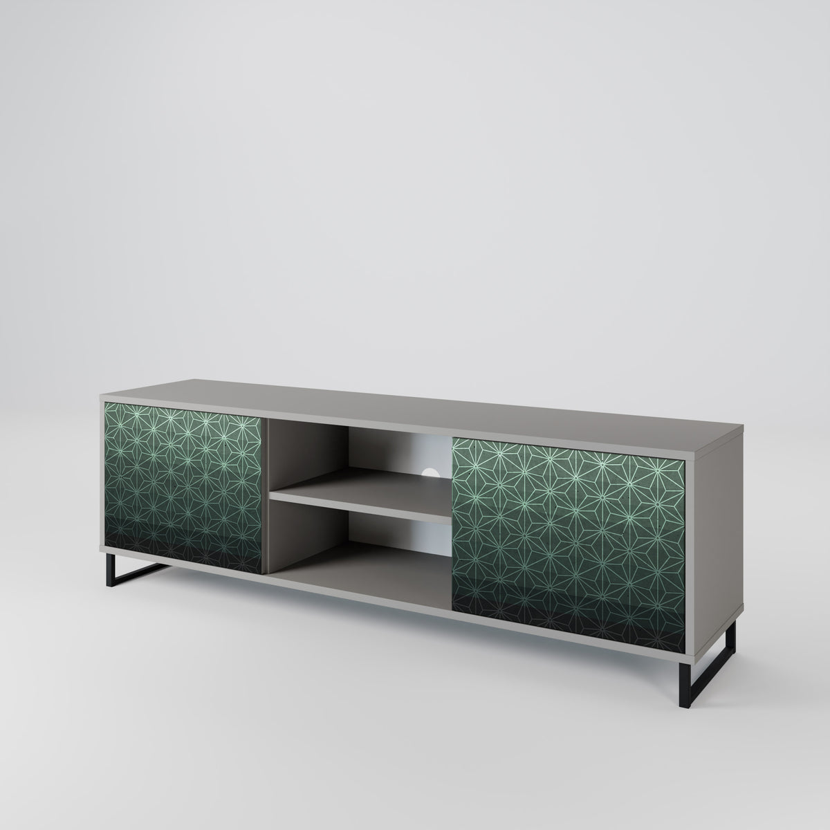 ORNAMENTAL GLIMMER TV-bänk med två dörrar
