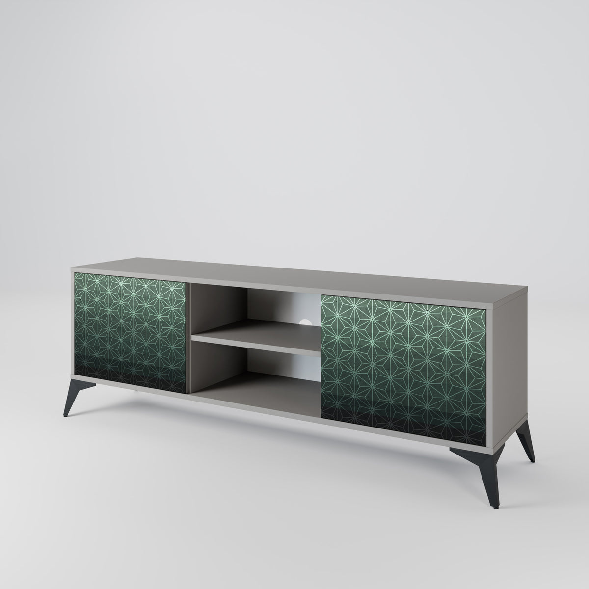 ORNAMENTAL GLIMMER TV-bänk med två dörrar