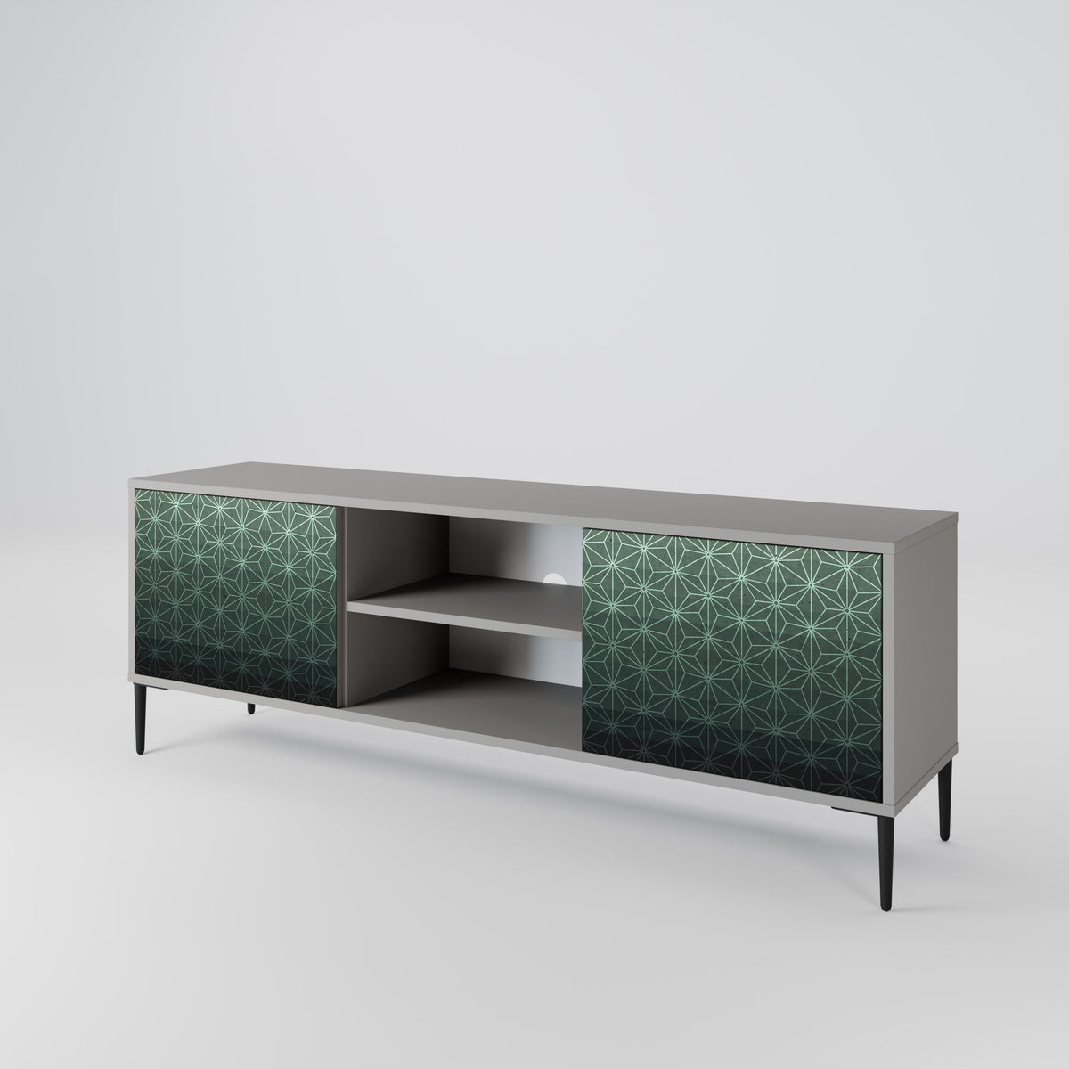 ORNAMENTAL GLIMMER TV-bänk med två dörrar