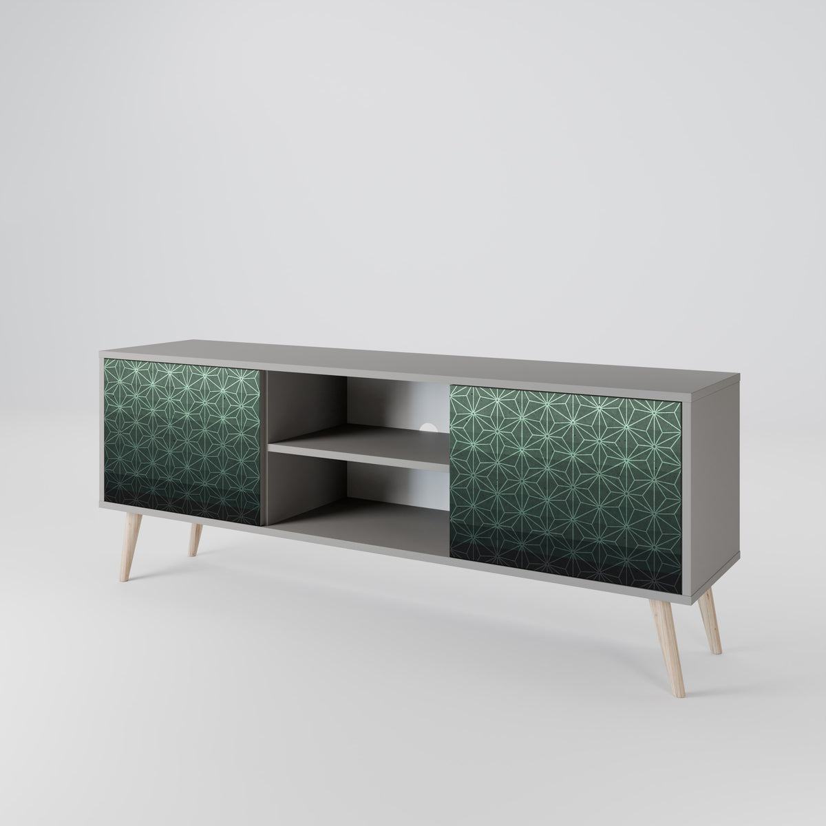 ORNAMENTAL GLIMMER TV-bänk med två dörrar