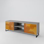 FÖRSTÄRKANDE RELATION 2-dörrars TV-bänk i grå finish