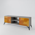 FÖRSTÄRKANDE RELATION 2-dörrars TV-bänk i grå finish