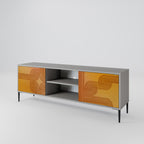 FÖRSTÄRKANDE RELATION 2-dörrars TV-bänk i grå finish