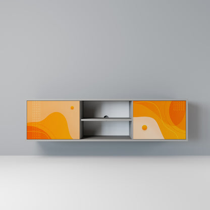 ORANGE ARrangemang 2-dörrars TV-bänk i grå finish