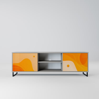 ORANGE ARrangemang 2-dörrars TV-bänk i grå finish
