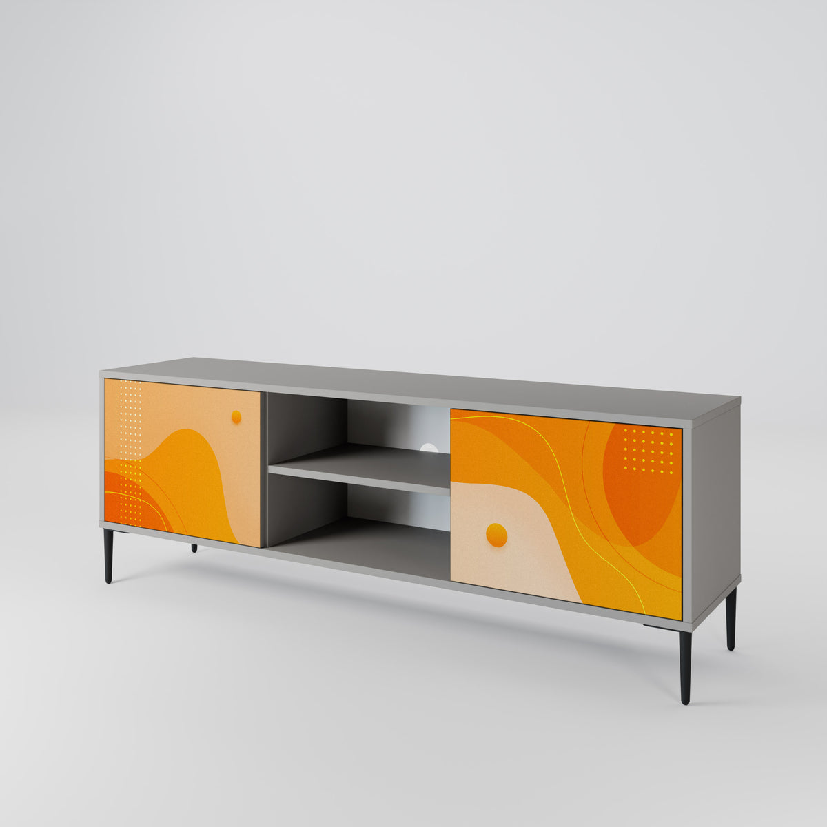 ORANGE ARRANGEMENT TV-bänk med två dörrar