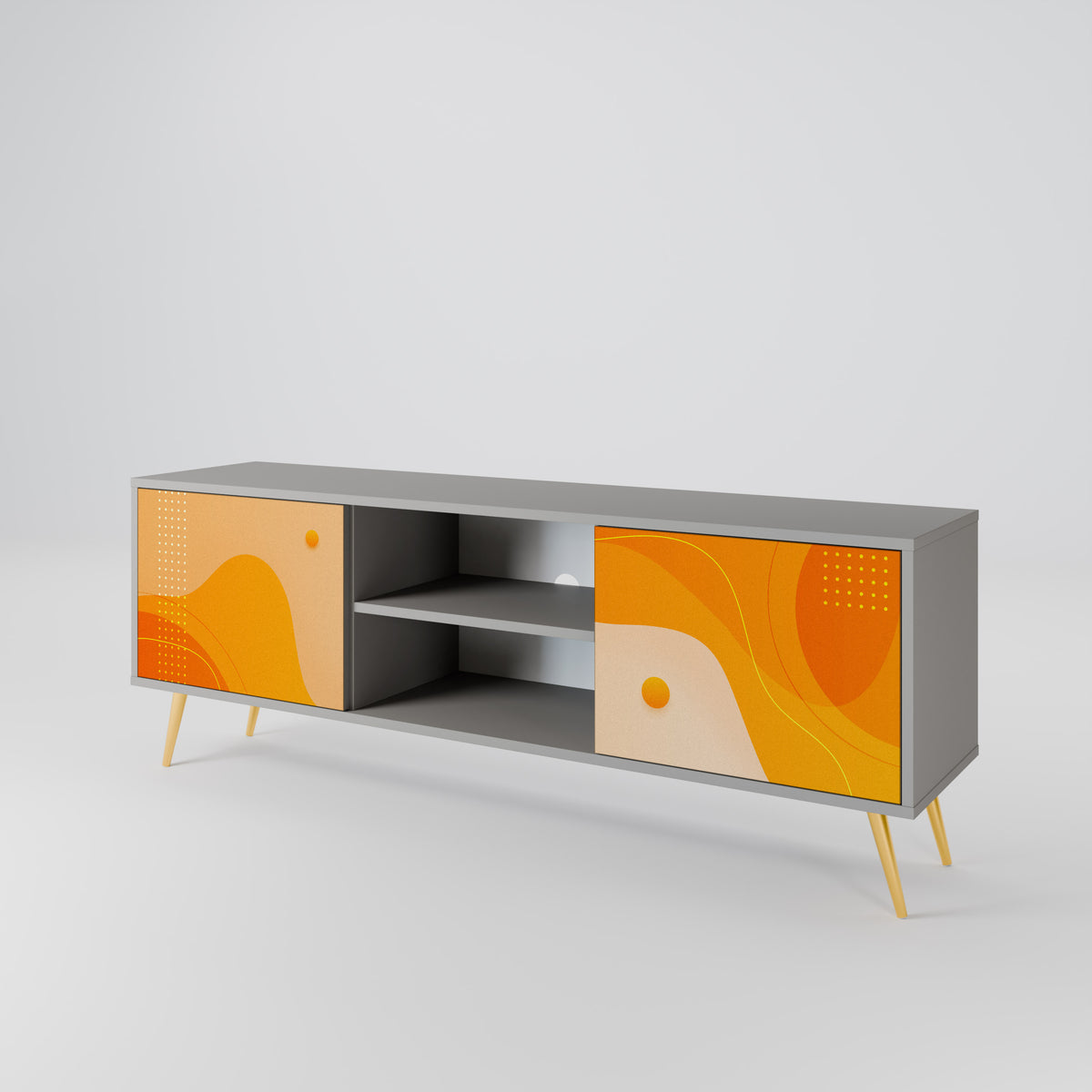 ORANGE ARRANGEMENT TV-bänk med två dörrar