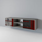 GRÅ FIGURES 2-dörrars TV-bänk i grå finish