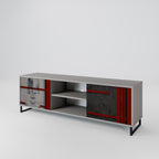 GRÅ FIGURES 2-dörrars TV-bänk i grå finish