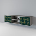 ROYAL MEDALLION 2-dörrars TV-bänk i grå finish