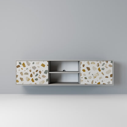 PIECES OF TOMORROW 2-Door TV Stand in Grey Finish
