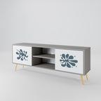WONDERLAND VEGETATION 2-dörrars TV-bänk i grå finish