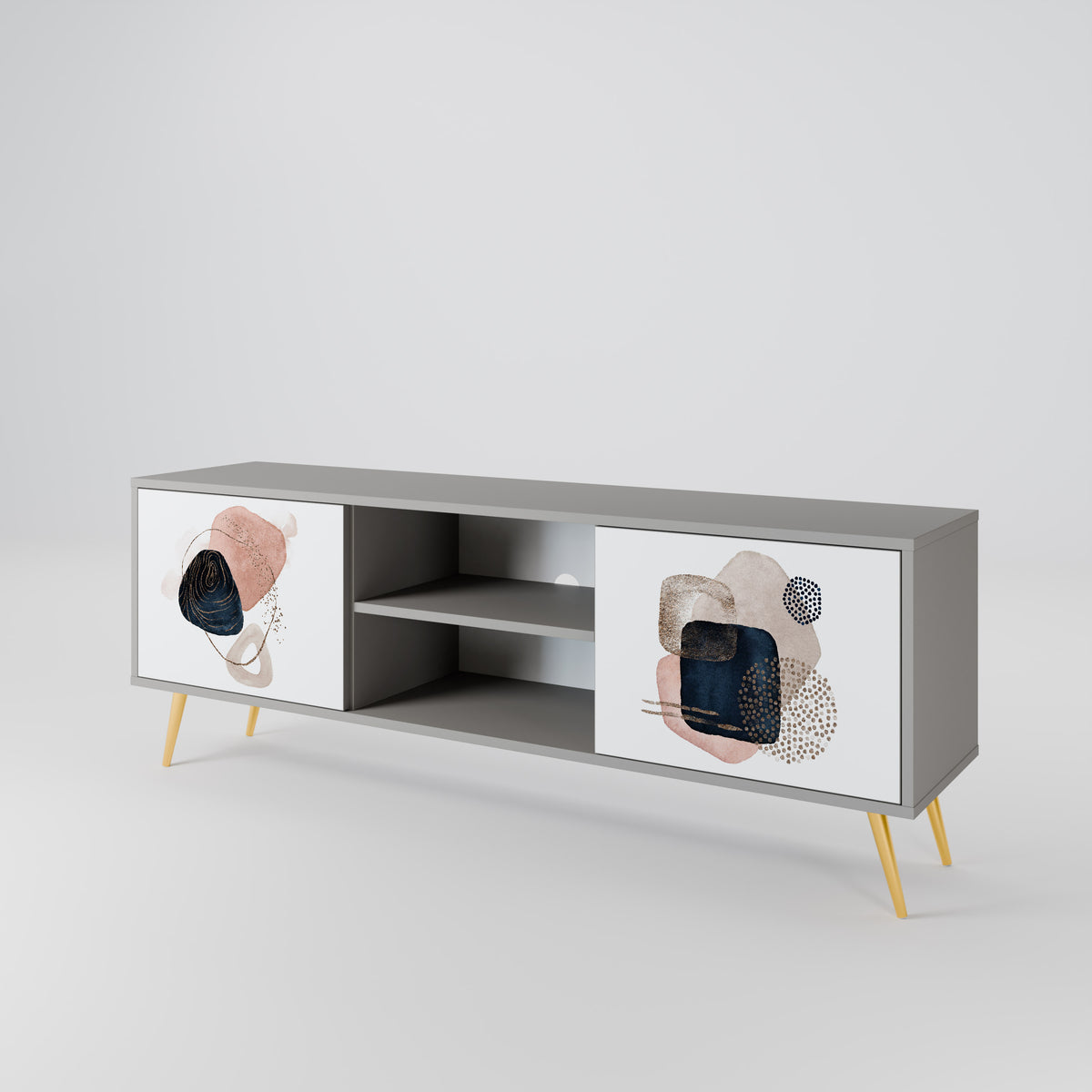 COLORFUL SHAPES TV-bänk med två dörrar