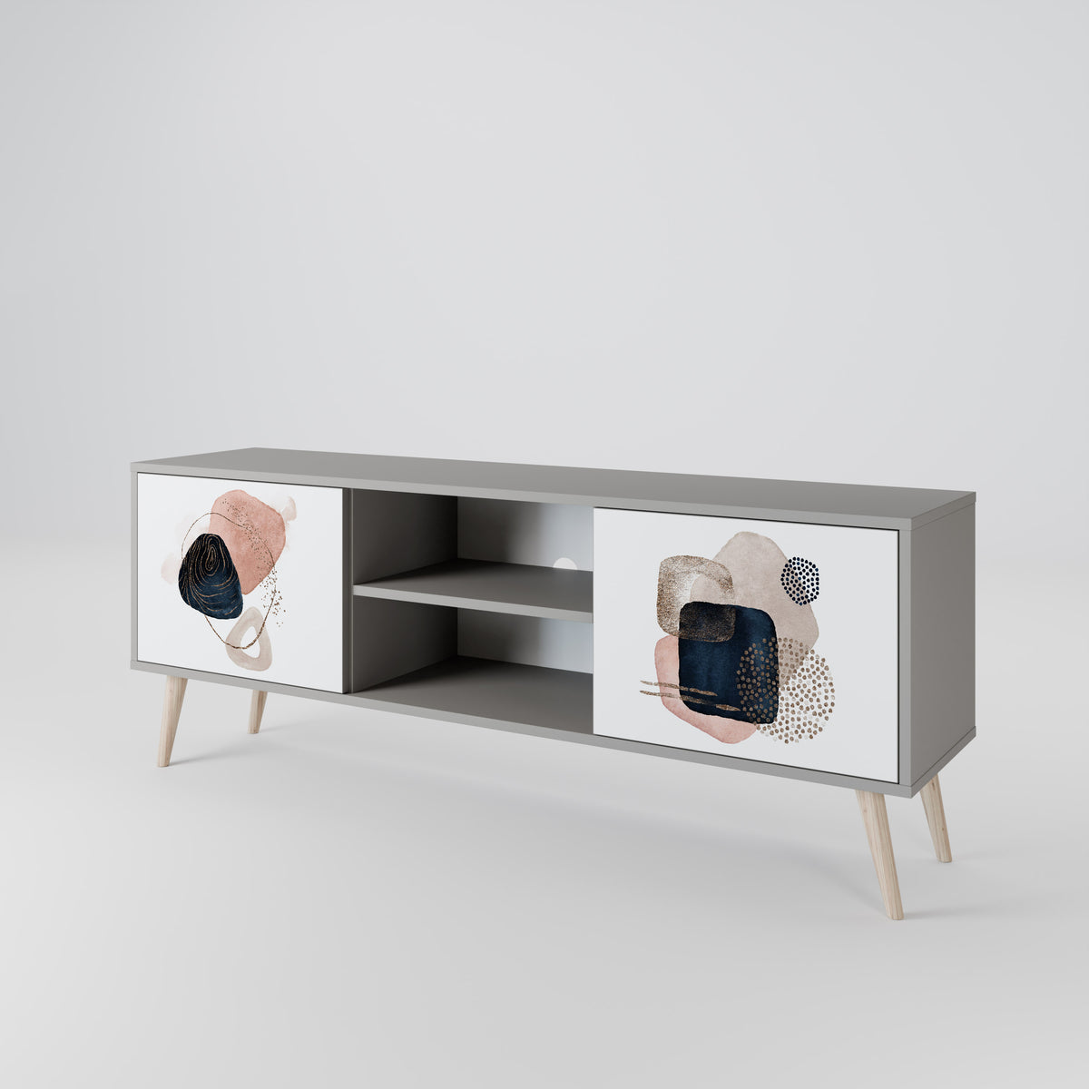 COLORFUL SHAPES TV-bänk med två dörrar