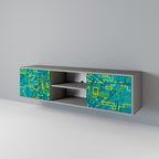 NOSTALGISKA MINNEN 2-dörrars TV-bänk i grå finish