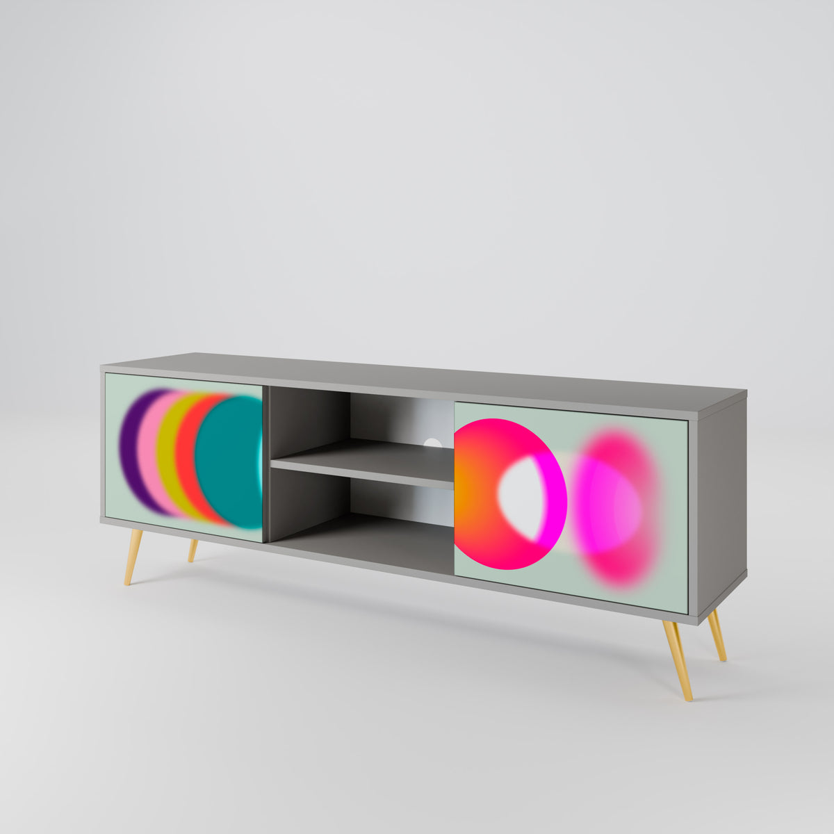 SYMPHONY OF COLORS TV-bänk med två dörrar