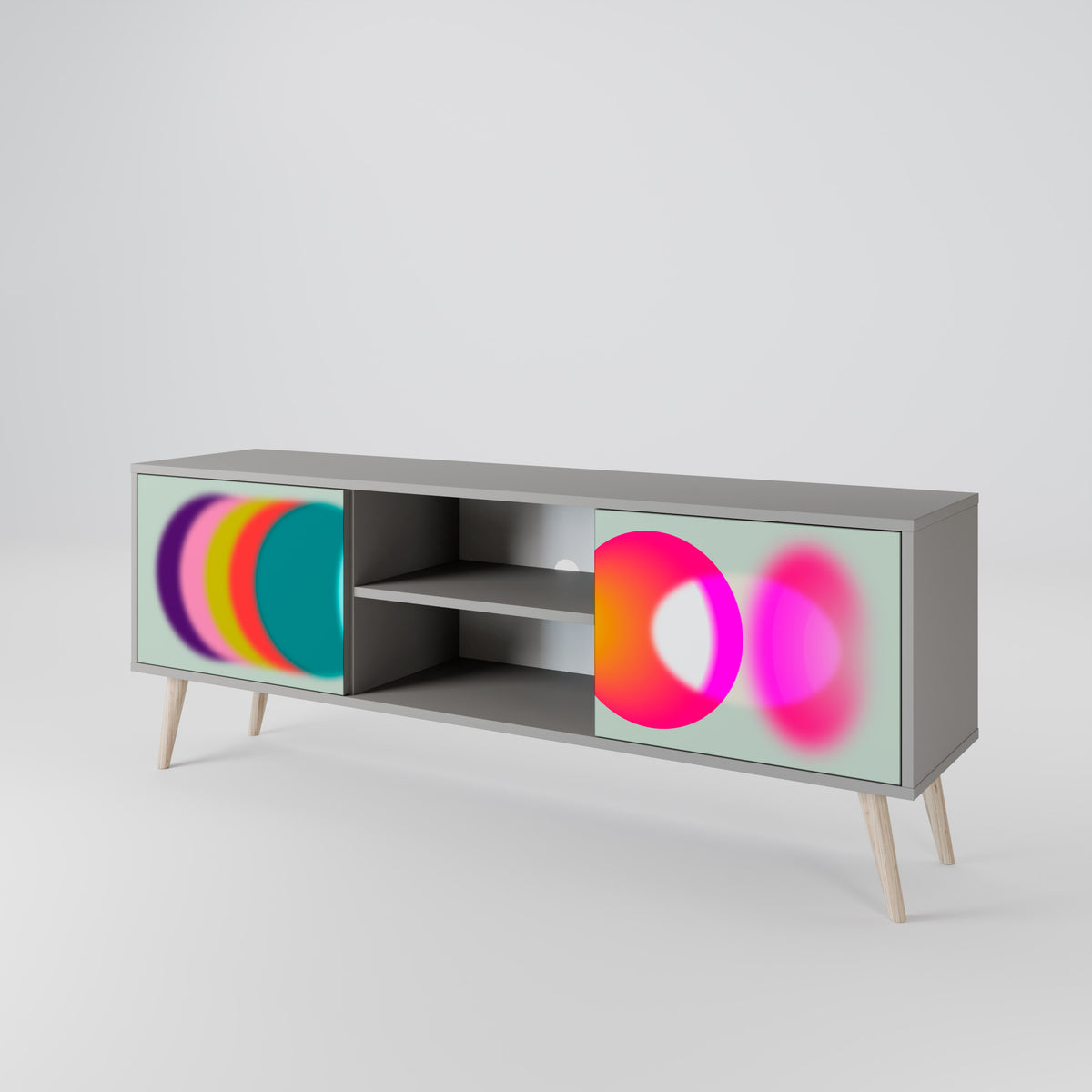SYMPHONY OF COLORS TV-bänk med två dörrar