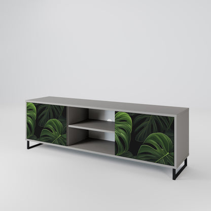 INFINITE MONSTERA 2-dörrars TV-bänk i grå finish