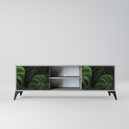 INFINITE MONSTERA 2-dörrars TV-bänk i grå finish
