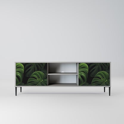 INFINITE MONSTERA 2-dörrars TV-bänk i grå finish