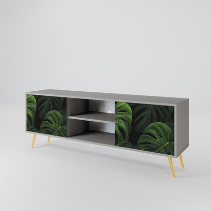 INFINITE MONSTERA 2-dörrars TV-bänk i grå finish