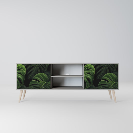 INFINITE MONSTERA 2-dörrars TV-bänk i grå finish