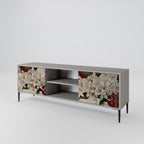 EPHEMERAL DAYS 2-Door TV Stand in Grey Finish