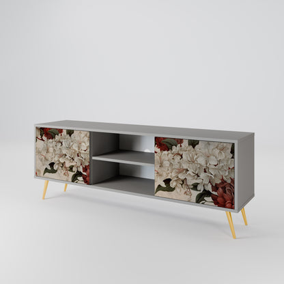 EPHEMERAL DAYS 2-Door TV Stand in Grey Finish