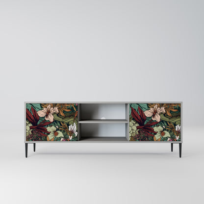 BOTANICAL EMERGENCE 2-dörrars TV-bänk i grå finish