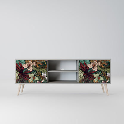 BOTANICAL EMERGENCE 2-dörrars TV-bänk i grå finish