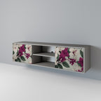 FLOWERET DREAM 2-dörrars TV-bänk i grå finish