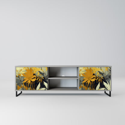 SUNKISSED LILY 2-Door TV Stand in Grey Finish