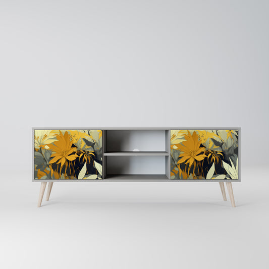 SUNKISSED LILY 2-dörrars TV-bänk i grå finish