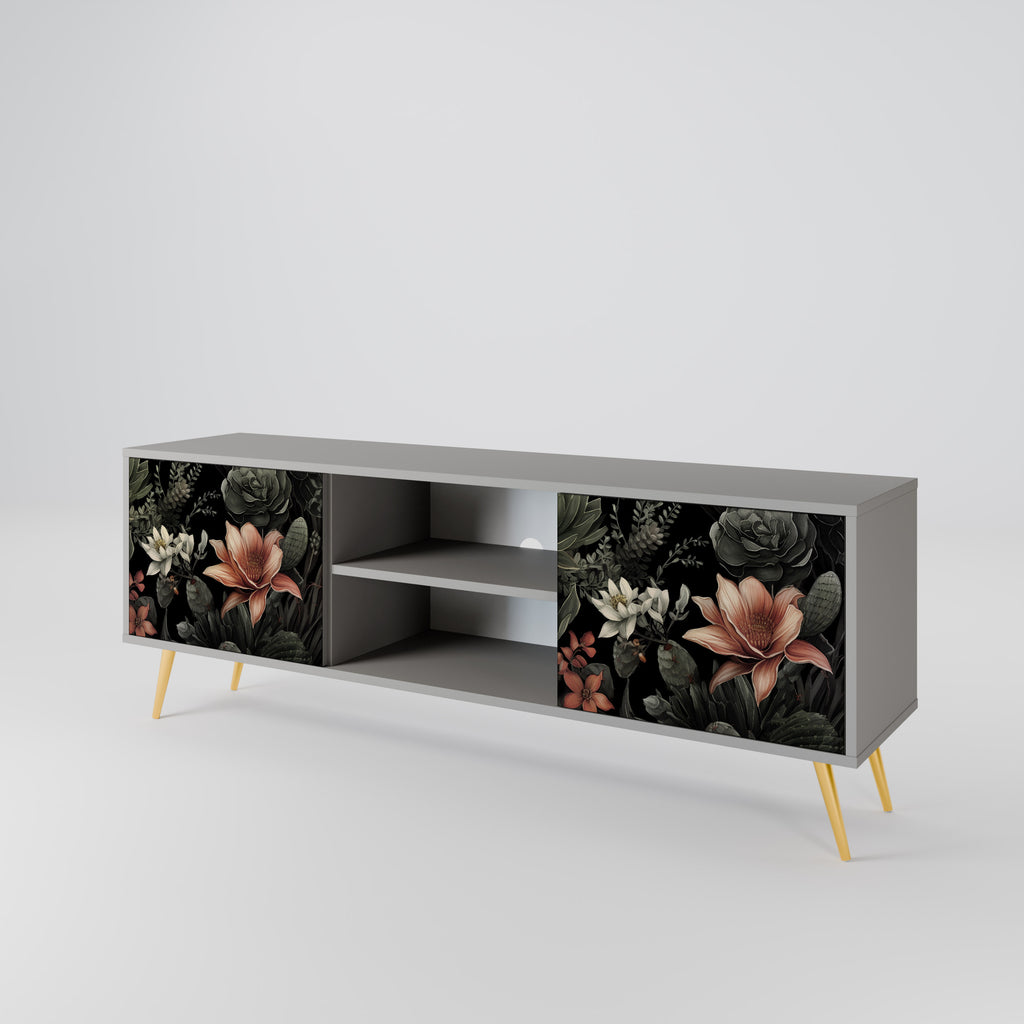 SECRET VERDURE 2-dörrars TV-bänk i grå finish